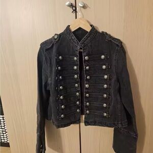 Women's Black Military Style Jacket